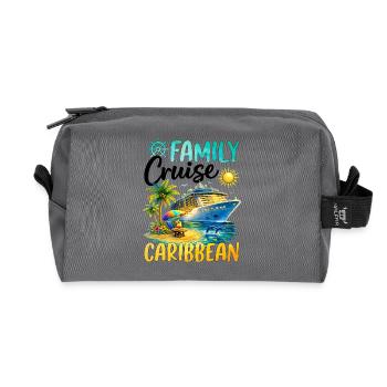 Family Cruise Caribbean - Recycelte Kulturtasche - Anthrazit - Vorne