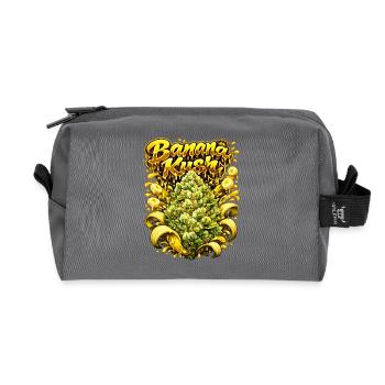 Gravure graffiti Banana Kush - Trousse de toilette en tissu recyclé - anthracite - Devant