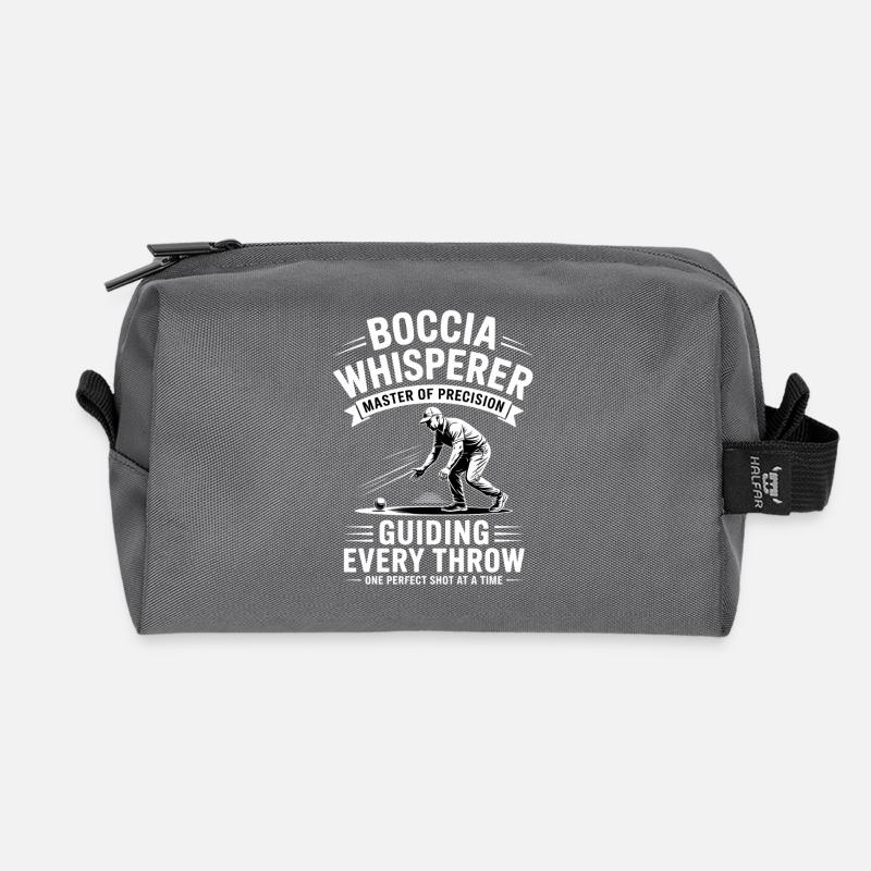 Boccia King Precision Passion - Recycled Toiletry Zip Bag - anthracite