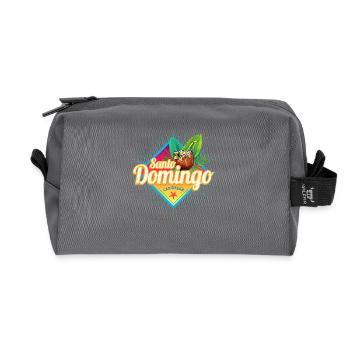 Saint-Domingue dans les Caraïbes, République dominicaine - Trousse de toilette en tissu recyclé - anthracite - Devant