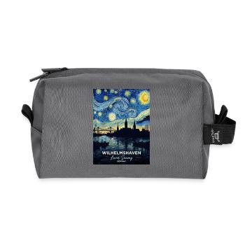 Sternennacht Wilhelmshaven Germany - Recycelte Kulturtasche - Anthrazit - Vorne