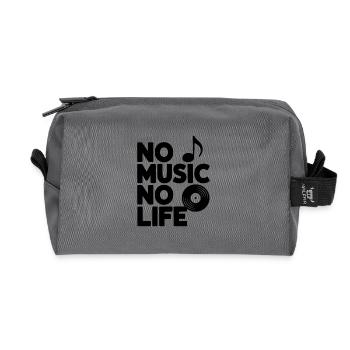 Keine Musik, kein Leben - Recycelte Kulturtasche - Anthrazit - Vorne