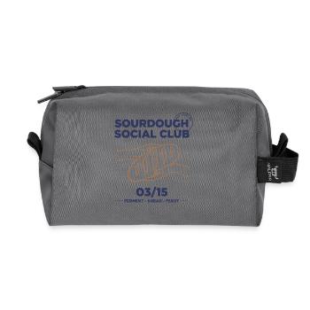Sourdough Bread Baking Baker Social Club - Recycelte Kulturtasche - Anthrazit - Vorne