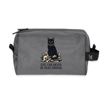 Evil Can Never Be Dead Enough - Recycelte Kulturtasche - Anthrazit - Vorne