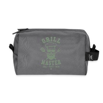 GRILL MASTER GRILL PARTY BEER Totenkopf - Recycelte Kulturtasche - Anthrazit - Vorne