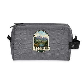Traumhafte Bozeman Montana Nationalpark Reise Berg - Recycelte Kulturtasche - Anthrazit - Vorne