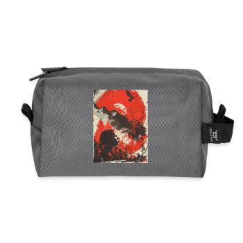 Red Moon Wilderness Silhouette - Recycelte Kulturtasche - Anthrazit - Vorne