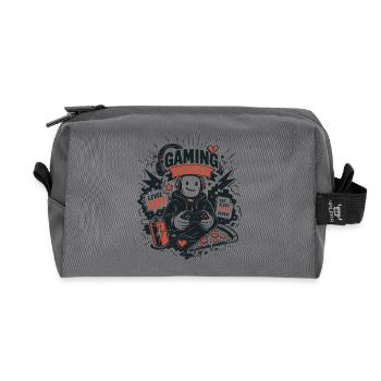 Gaming Lover Retro Arcade - Recycelte Kulturtasche - Anthrazit - Vorne