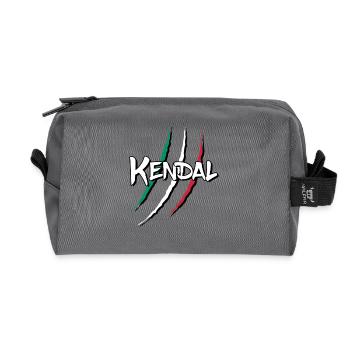 Kendal Gamer Italiano Graffi Tricolore - Recycled Toiletry Zip Bag - anthracite - Front