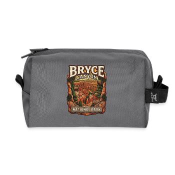 Bryce Canyon Nationalpark Vintage Landschaft - Recycelte Kulturtasche - Anthrazit - Vorne