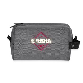 Heimersheim an der Ahr Vintage Reben Souvenir - Recycelte Kulturtasche - Anthrazit - Vorne