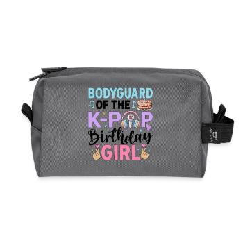 Bodyguard Of The K-Pop Birthday Girl - Recycelte Kulturtasche - Anthrazit - Vorne