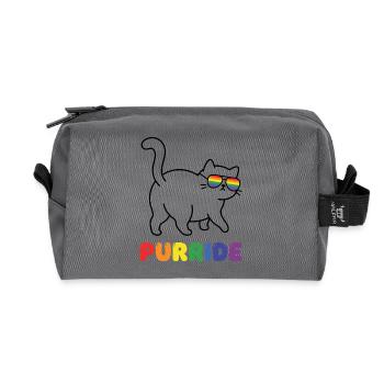Mois de la fierté LGBTQ - Purride - Trousse de toilette en tissu recyclé - anthracite - Devant