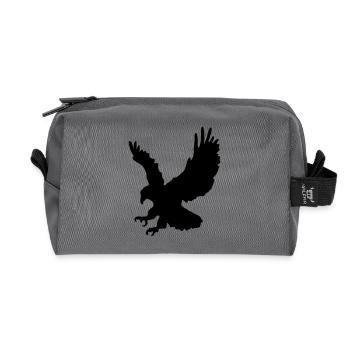 Swooping Jagd Adler - Recycelte Kulturtasche - Anthrazit - Vorne