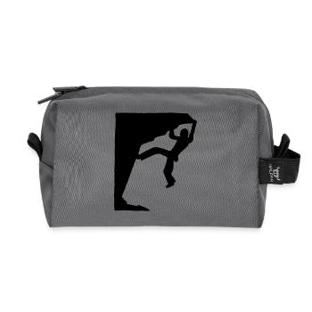 varappe - Trousse de toilette en tissu recyclé - anthracite - Devant