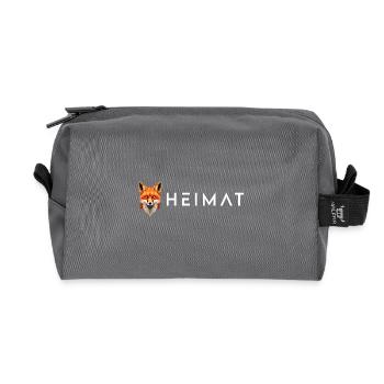 Heimat Rotfuchs geometric Designs - Recycelte Kulturtasche - Anthrazit - Vorne