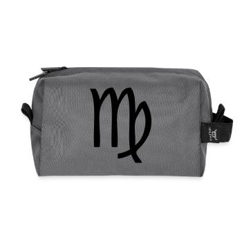 vierge - Recycled Toiletry Zip Bag - anthracite - Front
