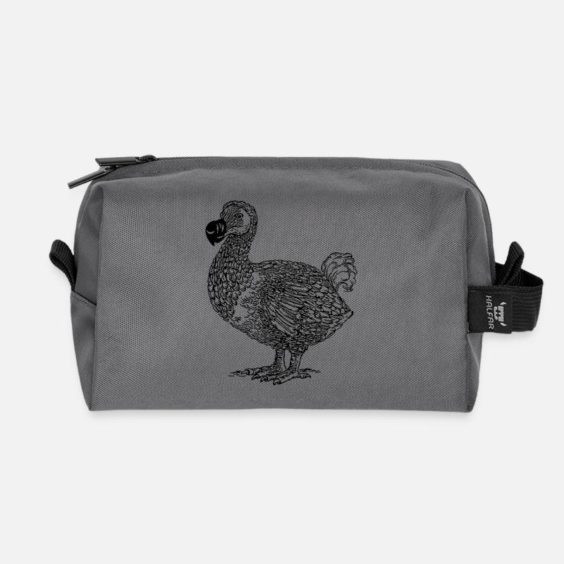 Dodo - Recycled Toiletry Zip Bag - anthracite