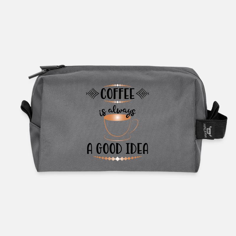 Kaffee - Recycelte Kulturtasche - Anthrazit