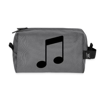 note_icon - Recycelte Kulturtasche - Anthrazit - Vorne
