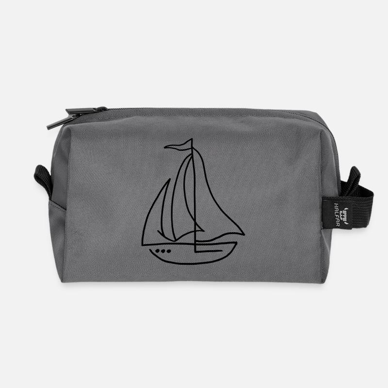 Segelboot Segelschiff - Recycelte Kulturtasche - Anthrazit
