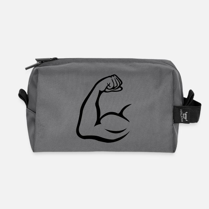 bizeps - Recycelte Kulturtasche - Anthrazit