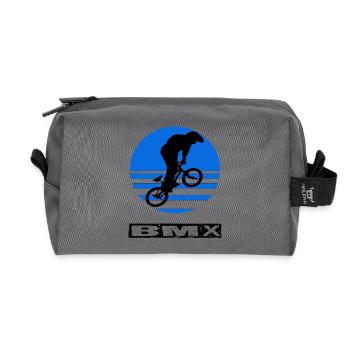 BMX - Recycelte Kulturtasche - Anthrazit - Vorne