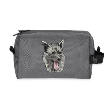 Berger Picard - Recycled Toiletry Zip Bag - anthracite - Front
