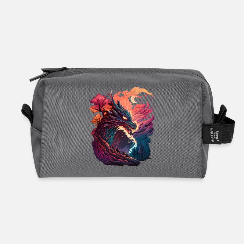 Asiatischer Drache - Recycelte Kulturtasche - Anthrazit