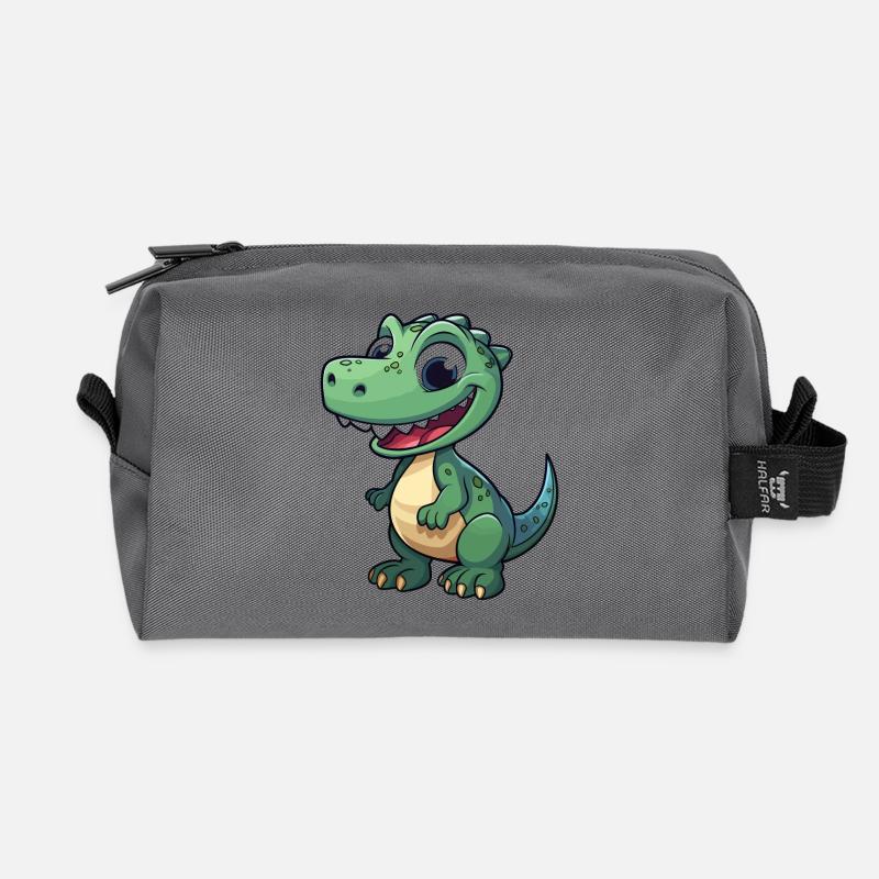Dino - Recycelte Kulturtasche - Anthrazit