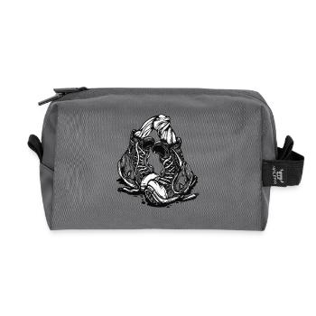 Sports Boots - Recycled Toiletry Zip Bag - anthracite - Front