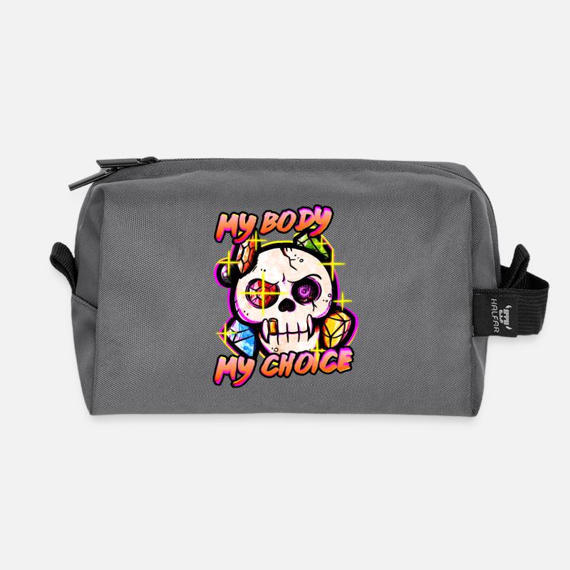 MyBodyMyChoice - Recycelte Kulturtasche - Anthrazit