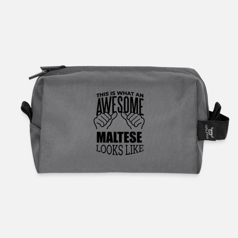 Malta - Recycelte Kulturtasche - Anthrazit