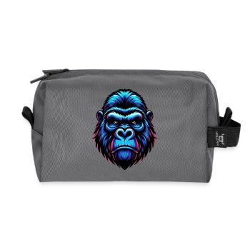 Gorilla - Recycled Toiletry Zip Bag - anthracite - Front