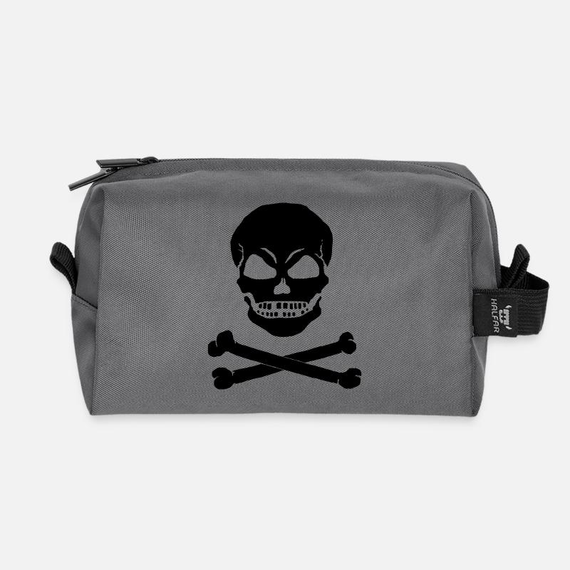SCHAEDEL X - 1C - Recycled Toiletry Zip Bag - anthracite