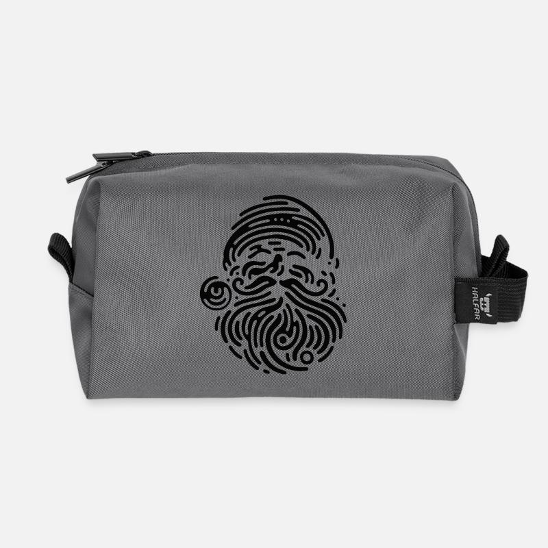 Santa - Recycelte Kulturtasche - Anthrazit
