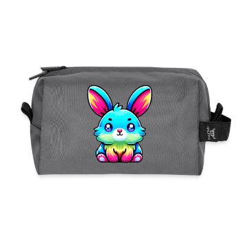 Hase - Recycelte Kulturtasche - Anthrazit - Vorne
