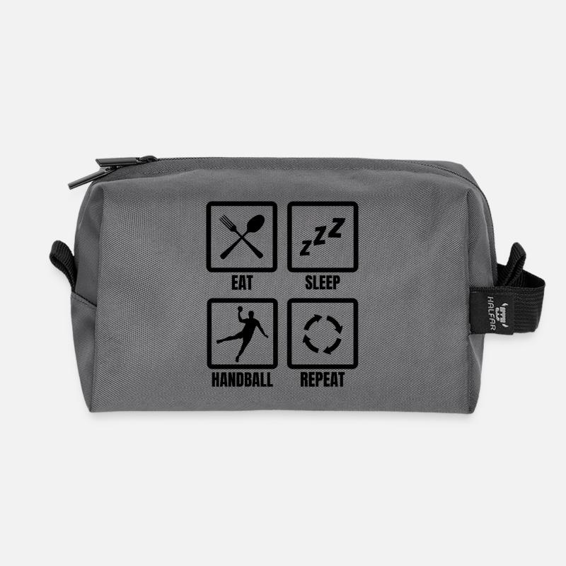 Handballer Zeitplan - Recycelte Kulturtasche - Anthrazit