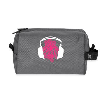 Headphone Beets Music Pun Lovers - Recycelte Kulturtasche - Anthrazit - Vorne