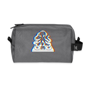 Kraken Glitch – Ta Bande Son! - Trousse de toilette en tissu recyclé - anthracite - Devant