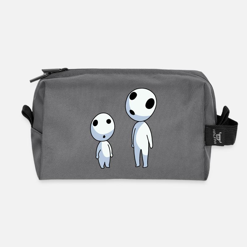 Forest spirits - Recycled Toiletry Zip Bag - anthracite