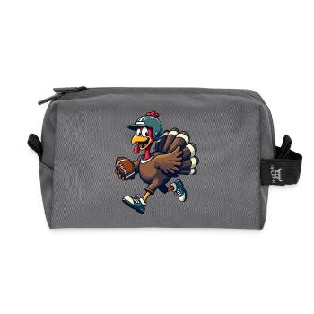 Thanksgiving Football Turquie - Trousse de toilette en tissu recyclé - anthracite - Devant