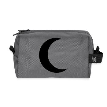 Mond Silhouette Minimalismus - Recycelte Kulturtasche - Anthrazit - Vorne