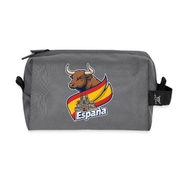 Toro Español con Barcelona - Recycled Toiletry Zip Bag - anthracite - Front