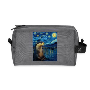 Loutre Van Gogh - Trousse de toilette en tissu recyclé - anthracite - Devant