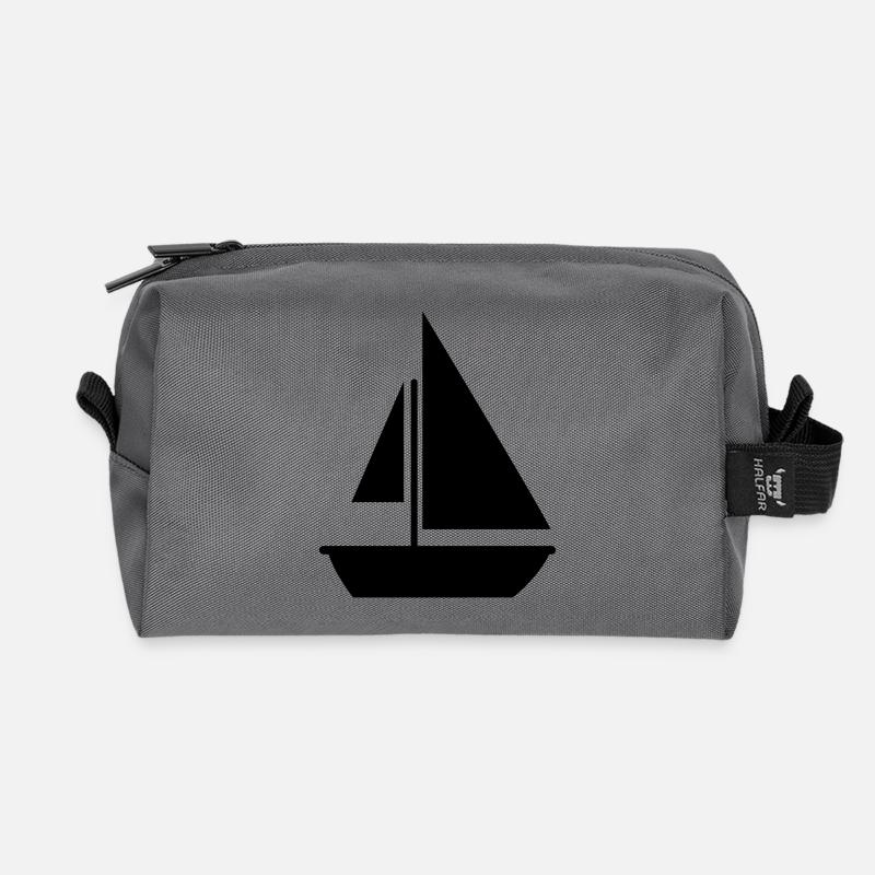 Sail - Recycled Toiletry Zip Bag - anthracite