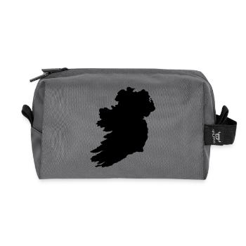 irland_country - Recycled Toiletry Zip Bag - anthracite - Front