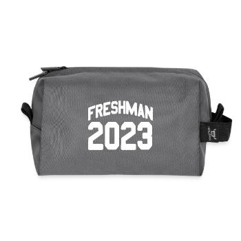 Freshman Class of 2023 Varsity Style Look - Recycled Toiletry Zip Bag - anthracite - Front