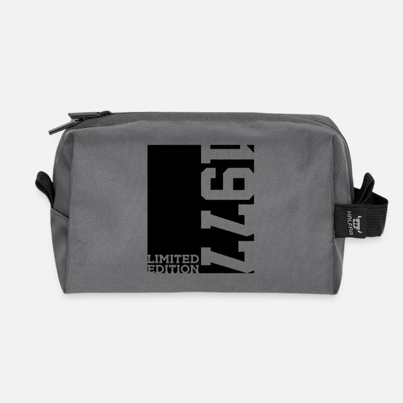 LIMITED EDITION 1977 49. GEBURTSTAG - Recycelte Kulturtasche - Anthrazit