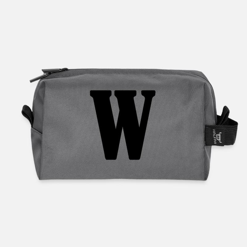 W - Recycled Toiletry Zip Bag - anthracite